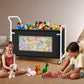 Large Toy Storage Chest Black Heavy Duty 360 Wheels Nursery