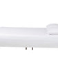 Four-Poster Platform Bed White Queen Spindle Posts-3