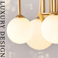 Gold Sputnik Chandelier Six Light Ceiling Pendant Light
