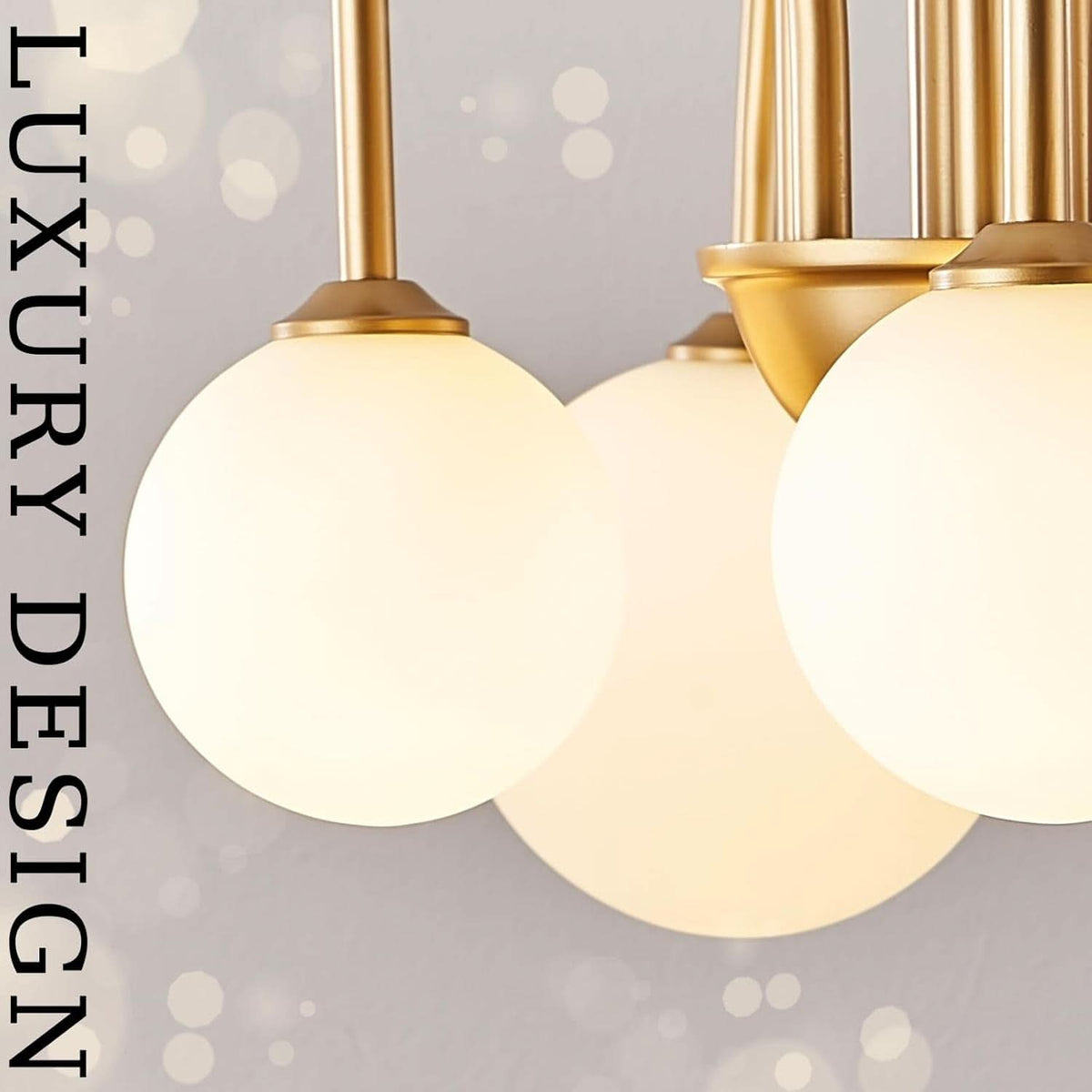 Gold Sputnik Chandelier Six Light Ceiling Pendant Light