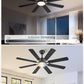 52 Inch Ceiling Fan With Dimmable Integrated LED Light