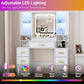 Elegant Customizable Vanity Desk With RGB Lighting
