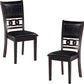 Gia Ebony Dining Chairs Set Of 2 Rubber Wood Solids