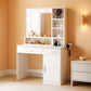 White LED Vanity Table With Integrated Illumination