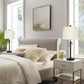 Bedside Table Lamps Jet Black Height Adjustable Modern