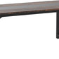 Tribesigns Brown Industrial Dining Table Metal Legs