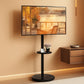 Height Adjustable Rolling TV Stand For Televisions
