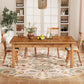 70.87 Inch Wood Dining Table Farmhouse Thickened Legs