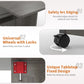 Compact Folding Dining Table With Integrated Wheels-2
