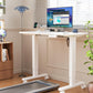 Electric Standing Desk 35x20 White Height Adjustable