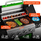 Green Four Burner Propane Stainless Barbecue Grill