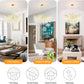 23Inch Gold Crystal Bead Chandelier 8Light Ceiling Fixture