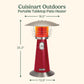 Portable Tabletop Patio Heater 11000 BTU Red Outdoor