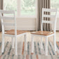 Gesthaven Solid Wood Frame Dining Chair Set White Natural