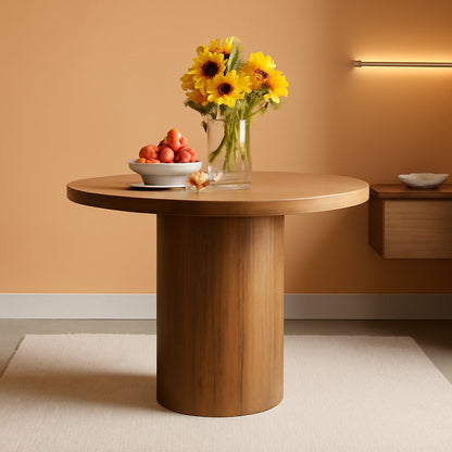 Circular Dining Table Thirty One Inch Sturdy Base Design