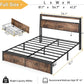 Full Size Bed Frame With Storage Drawers Charging Station