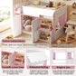Luxurious White Fullsize Alderwood Loft Bed Playhouse