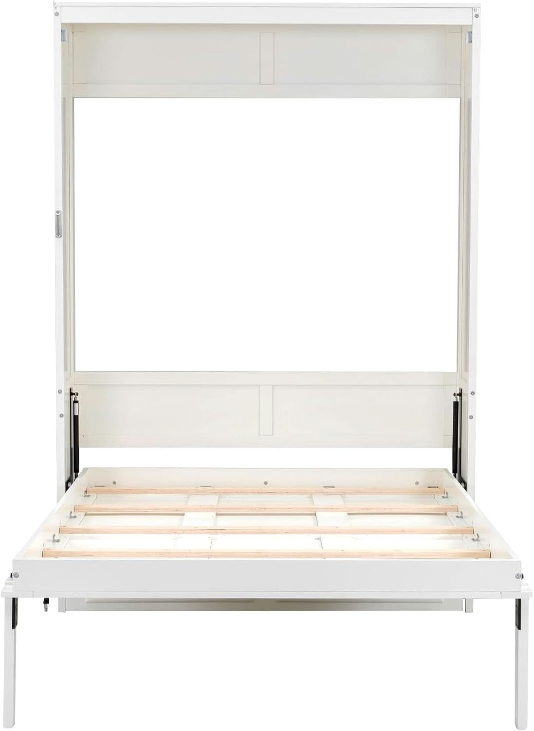 Premium SolidWood FullSize Murphy Bed Cabinet Drawers-4
