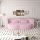 Powder Pink Ultra Comfort Contemporary Foldable Sleeper Sofa