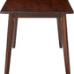 Shaye Walnut Dining Table Solid Wood 47.2 Inch Length