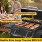 63Inch Cabinet Charcoal Grill Smoker With FoldingTables