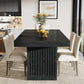 Tribesigns Black Rectangular Dining Table 63 Inches