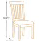 Berringer 18 Inch Rustic Dining Chair Set With Cushions Brown