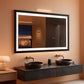 60x30 Inch RGB Dimmable LED Vanity Mirror Anti Fog Back lit