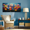 Flower Canvas Wall Art 20x40 Inch Colorful