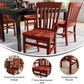 Hercules Mahogany Schoolhouse Dining Chair For Restaurants