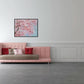 Hand Painted Plum Blossom Canvas Wall Art With Floating Frame
