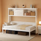 Twin Murphy Bed With Multi Compartmental Storage White