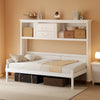 Twin Murphy Bed With Multi Compartmental Storage White