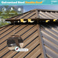 12x14 Hardtop Aluminum Gazebo Weatherproof Curtain Netting