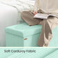Moon light Green Foldable Storage Ottoman Bench Room