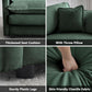 3 Piece Evergreen Sofa Set Chenille Modular For Living Room