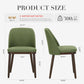 Green Upholstered Dining Chairs in Farmhouse Style