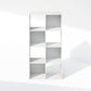 White Eight Cube Contemporary Horizontal Bookcase Storage