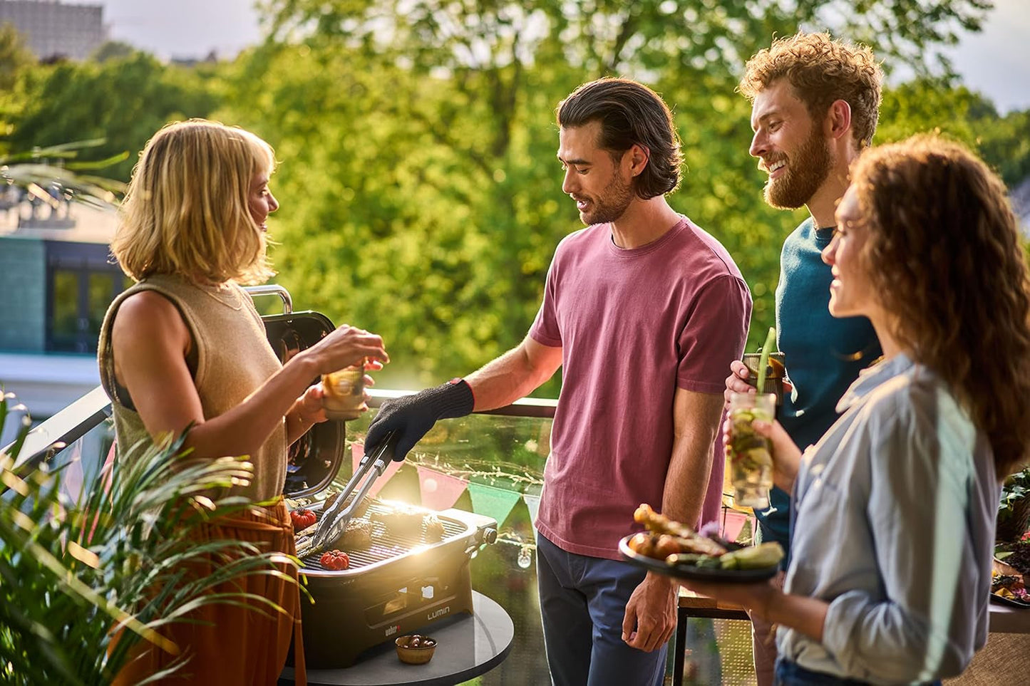 Weber Lumin Ultracompact Electric Outdoor Grill Black