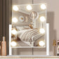 Lighted Makeup Vanity Mirror With 3 Color Modes And 10X Magnification White