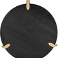 Tribase 47 Inch Round Burnt Black Dining Table Modern