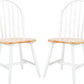 Farmhouse 18 Inch Black Spindle Back Dining Chairs Set Of 2