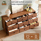 Walnut Nine Drawer Dresser Anti Tipping Reinforcement