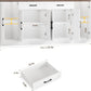 71-Inch White Side board Buffet Cabinet Soft-Close Doors