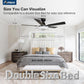 Contemporary Smart Ceiling Fan Featuring RGB Lighting