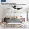 Contemporary Smart Ceiling Fan Featuring RGB Lighting