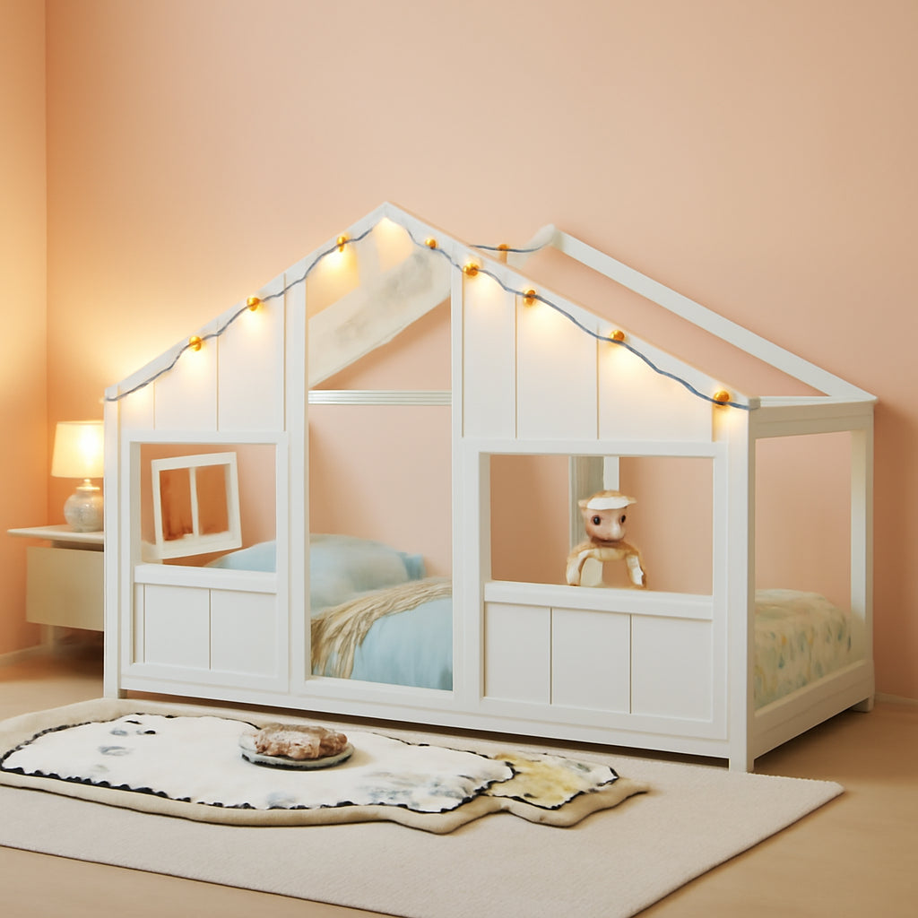 Montessori Twin House Bed With Ambient Illumination