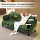 84 Inch Extra Deep Luxuriously Textured Linen Velvet Sofa-3