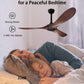 52Inches Weather proof Outdoor Ceiling Fan No Light Remote