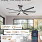 72Inch Industrial Ceiling Fan With Dimmable Lights